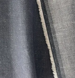 12 Oz Black Extra Wide Cotton Denim Twill (Made in Italy)