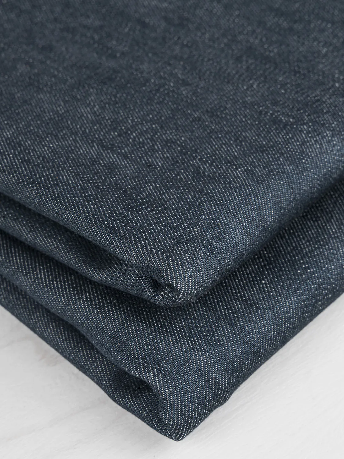 12.75oz Stretch Eco Denim - Gray Green - Swatch