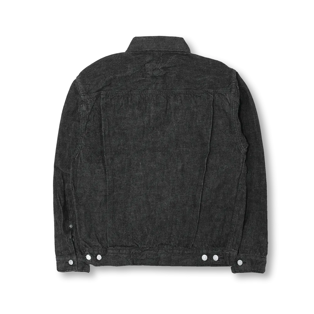 2102BK - Type 2 Black Denim Jacket -