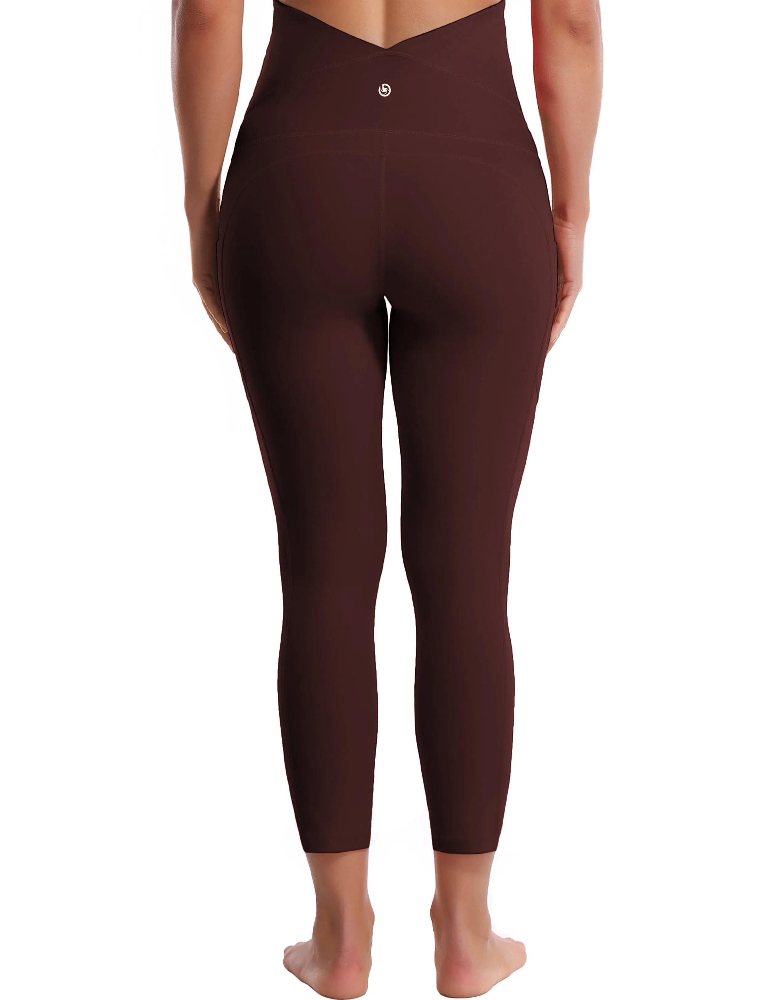 22" Side Pockets Maternity Running Pants mahoganymaroon_Running