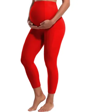 22" Side Pockets Maternity Running Pants scarlet_Running