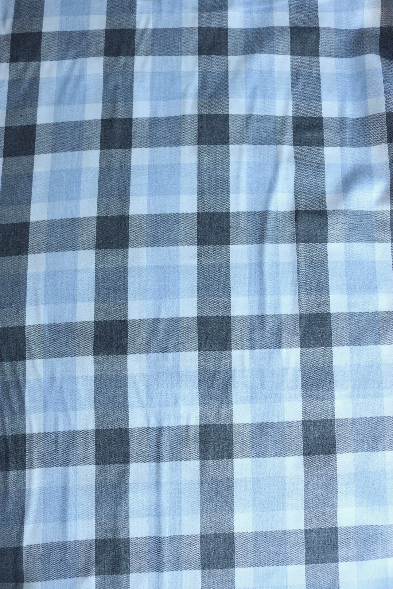 3YD 28IN REMNANT; Blue | Lisbon Brushed Plaid Melange | Robert Kaufman