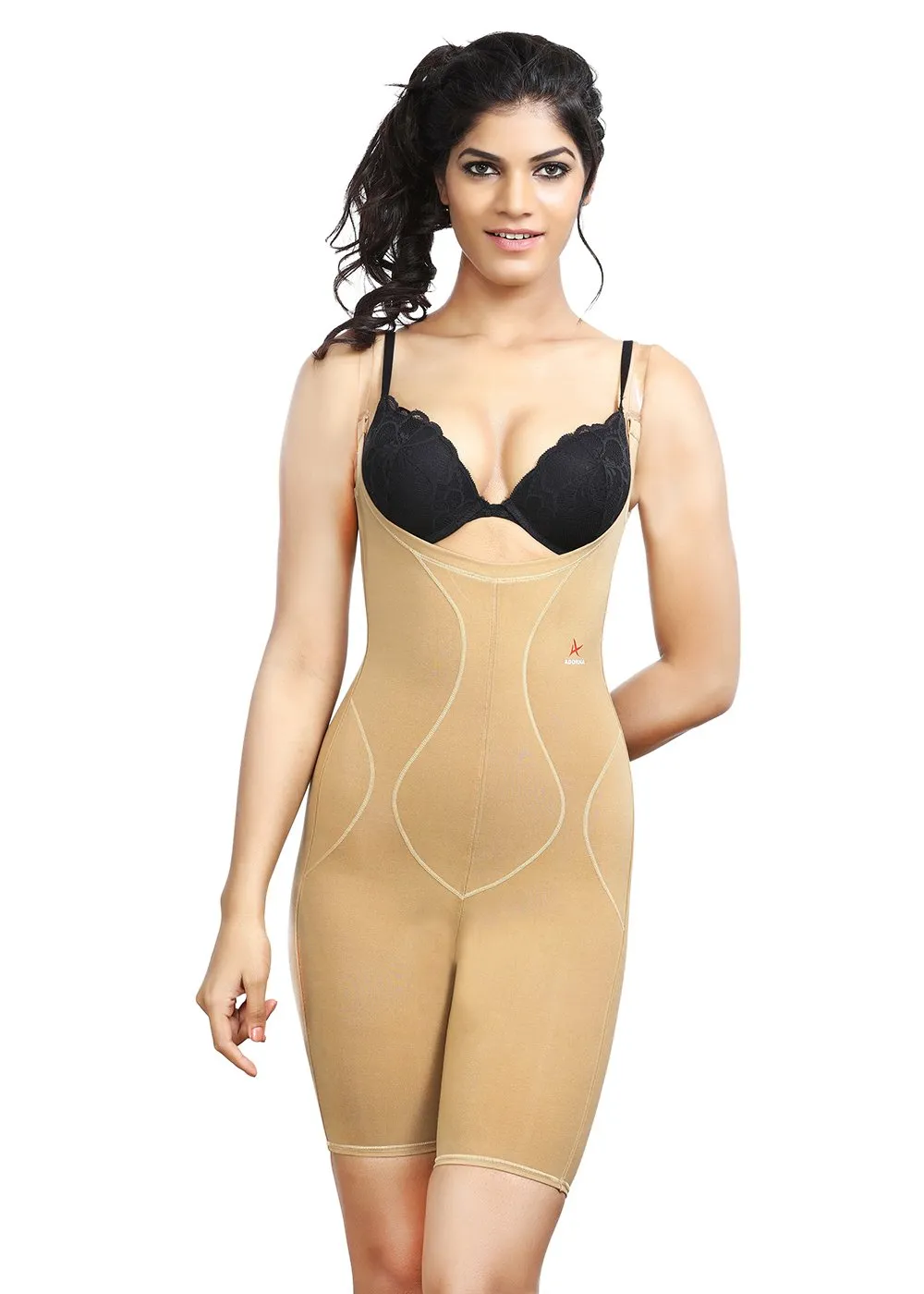 Adorna Body Slimmer - Transparent Straps