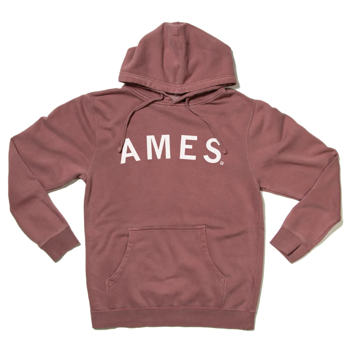 Ames Curved Logo Pullover Hoodie