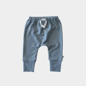 Babysprouts Slim Harem Pants in Slate Blue