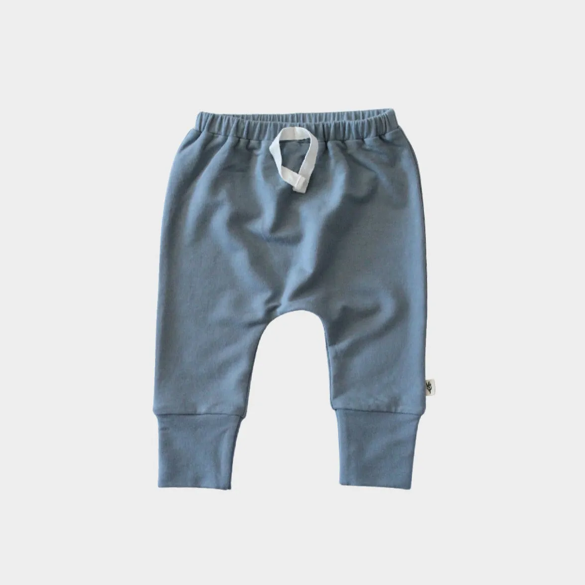 Babysprouts Slim Harem Pants in Slate Blue