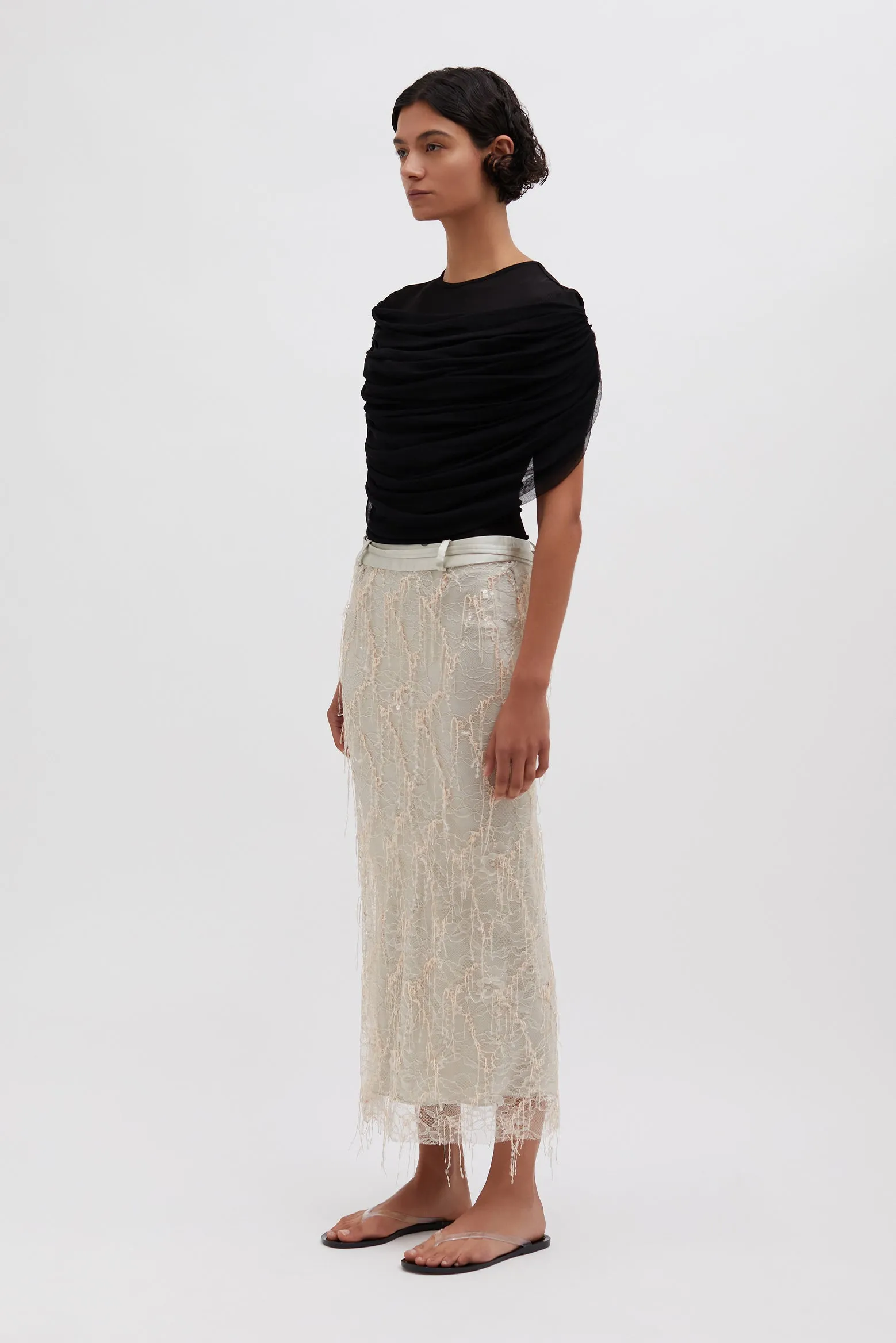 BEADED IVY LACE SKIRT