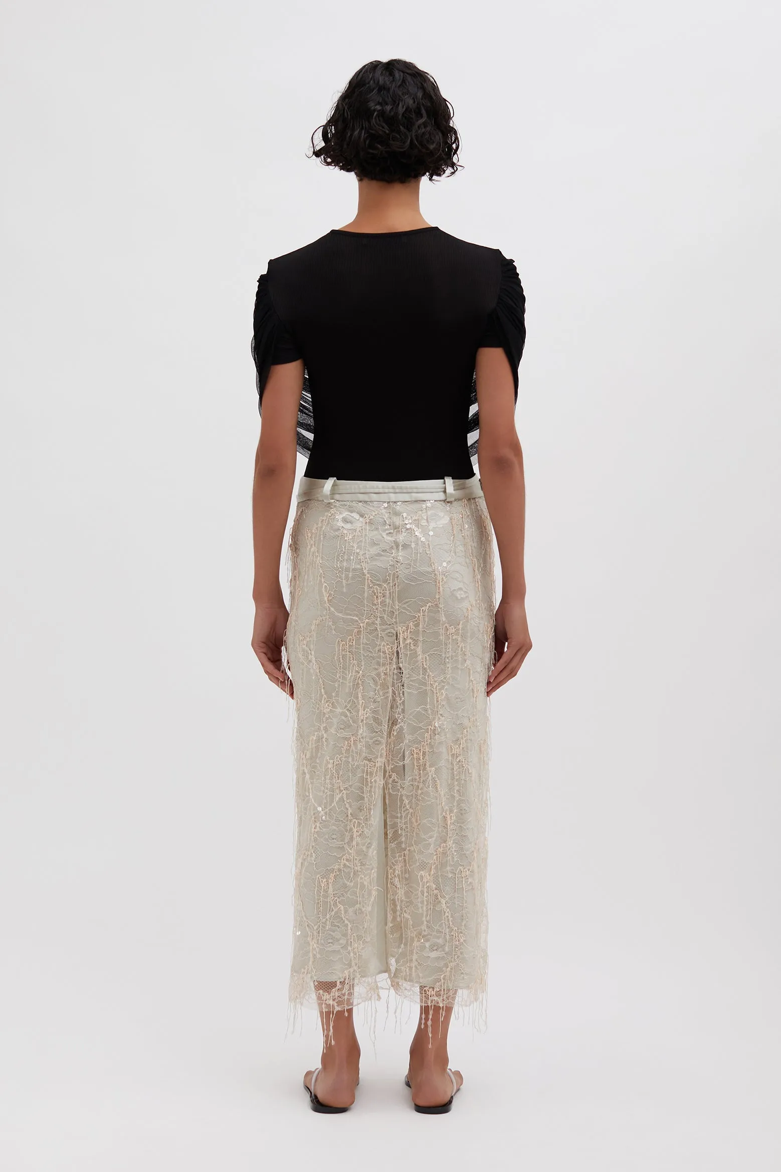 BEADED IVY LACE SKIRT