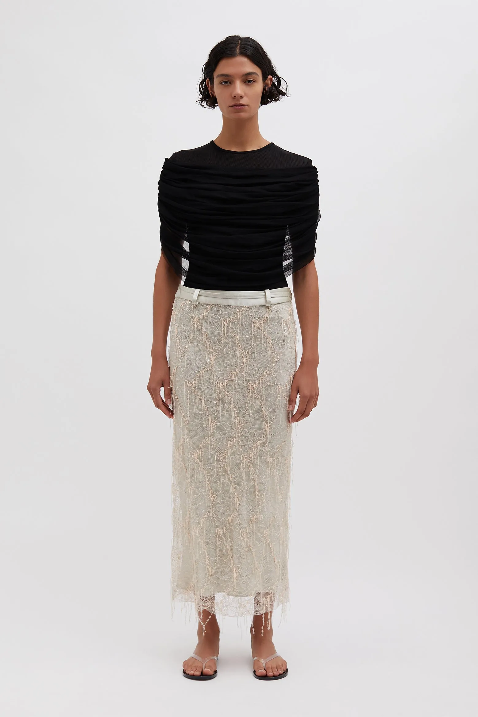 BEADED IVY LACE SKIRT