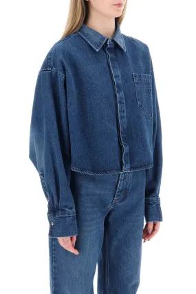 boxy denim overshirt with