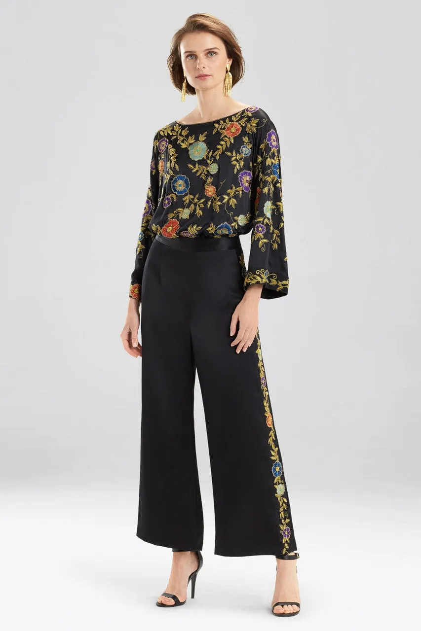 Couture Beaded Floral Pants