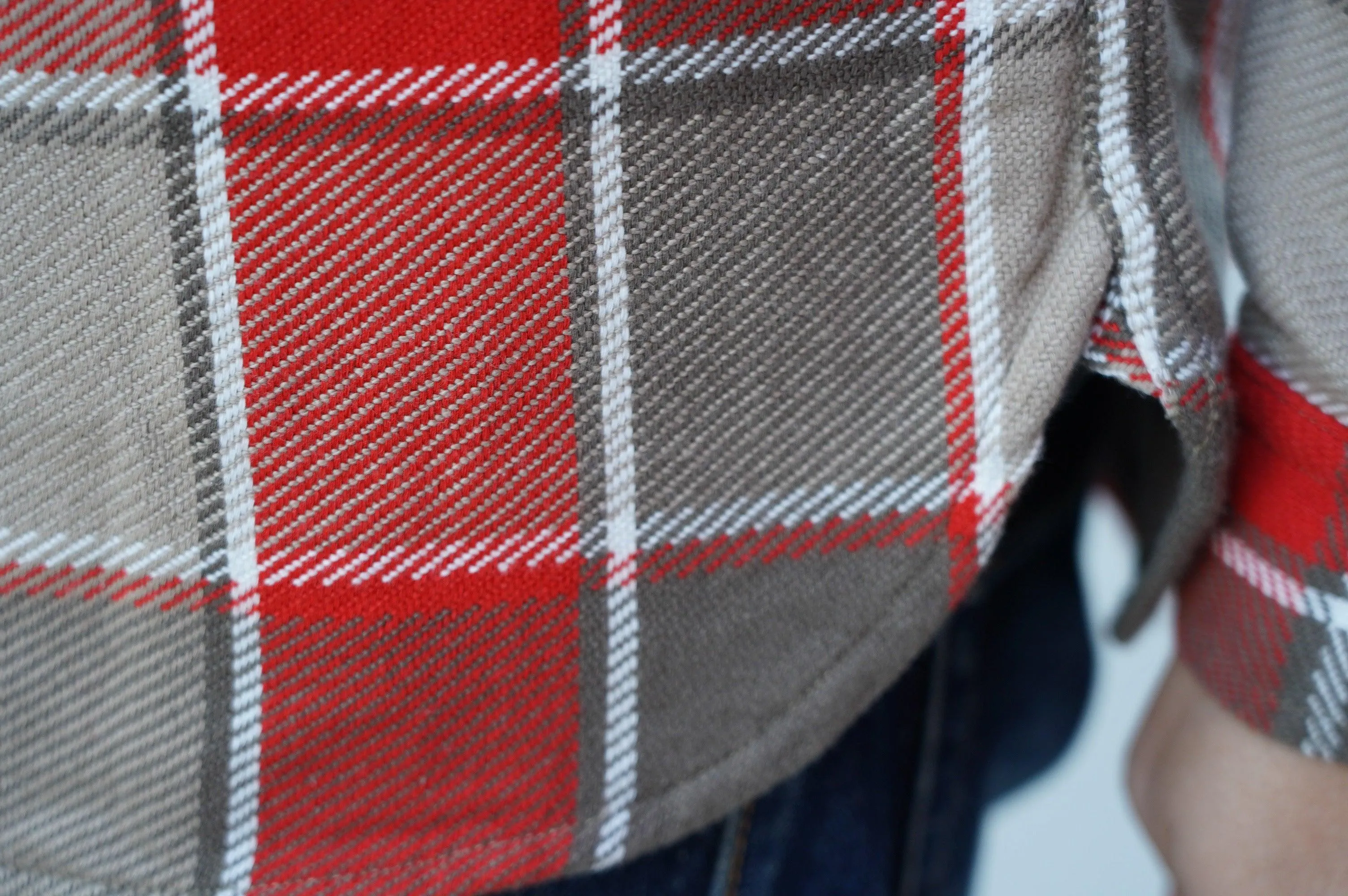 Fullcount Original Check Cotton Flannel - Red / Beige