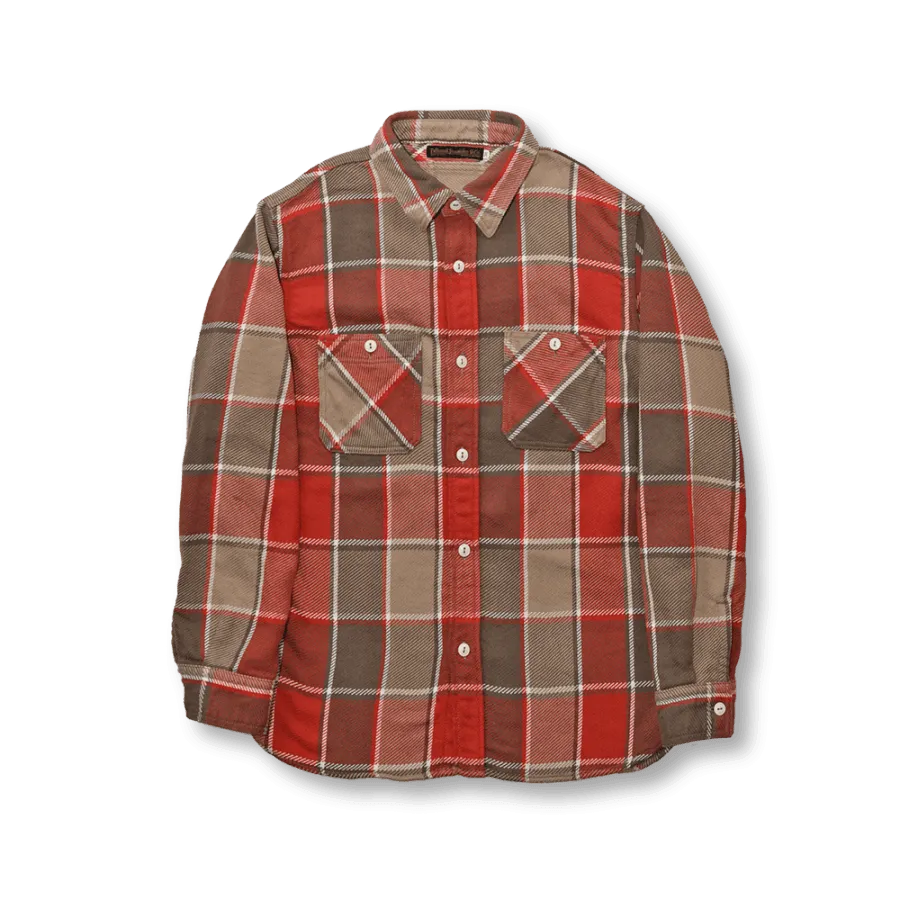 Fullcount Original Check Cotton Flannel - Red / Beige