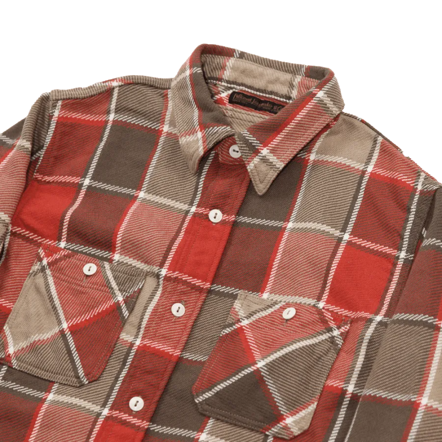 Fullcount Original Check Cotton Flannel - Red / Beige