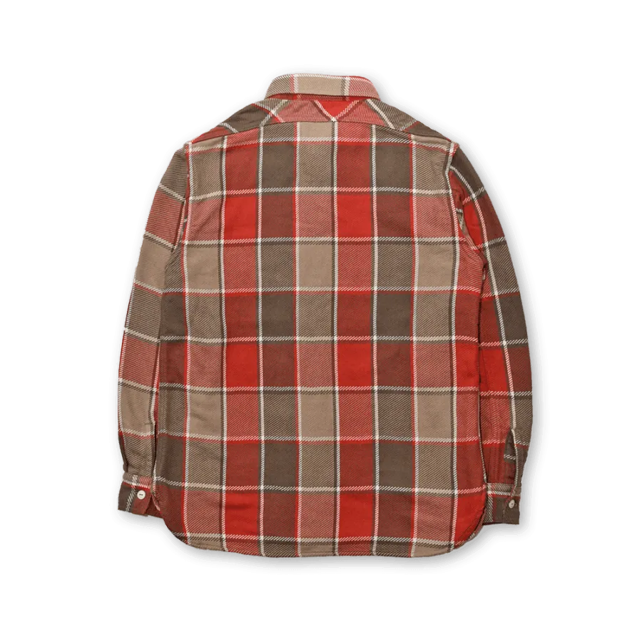 Fullcount Original Check Cotton Flannel - Red / Beige