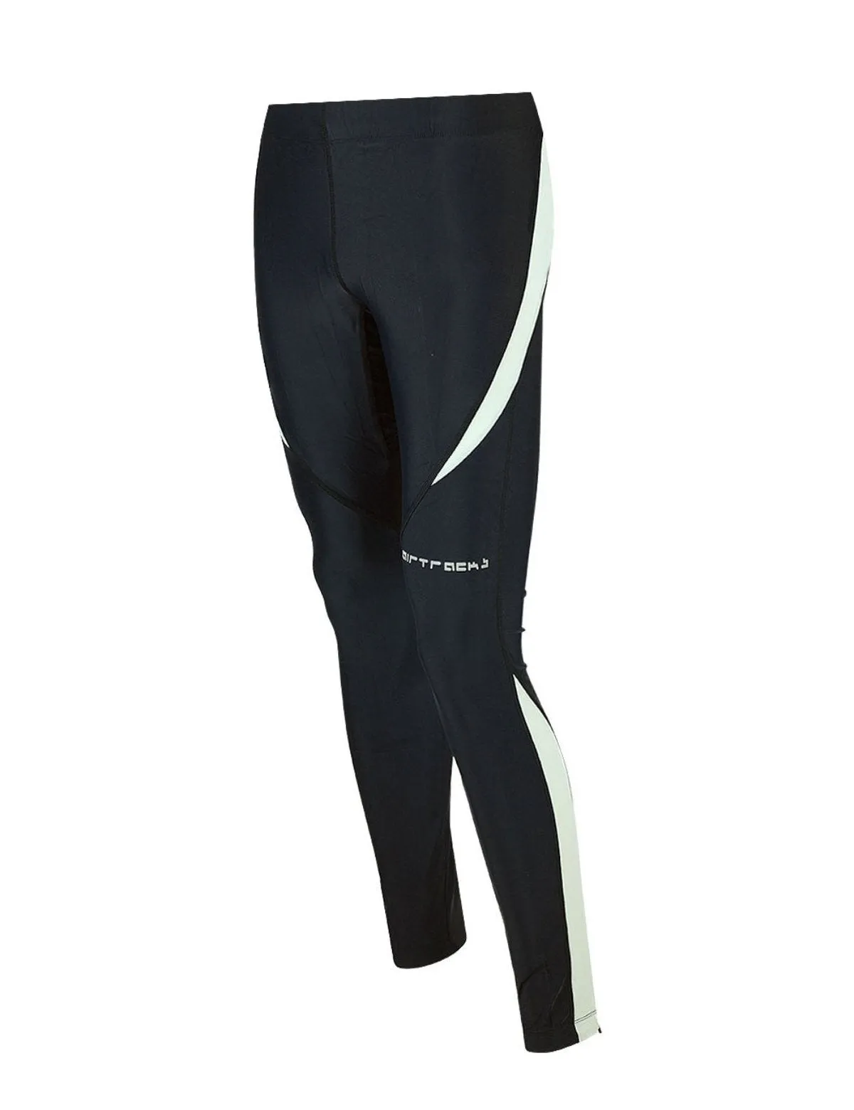 Herren Laufhose Tight Lang Pro Schwarz Grau