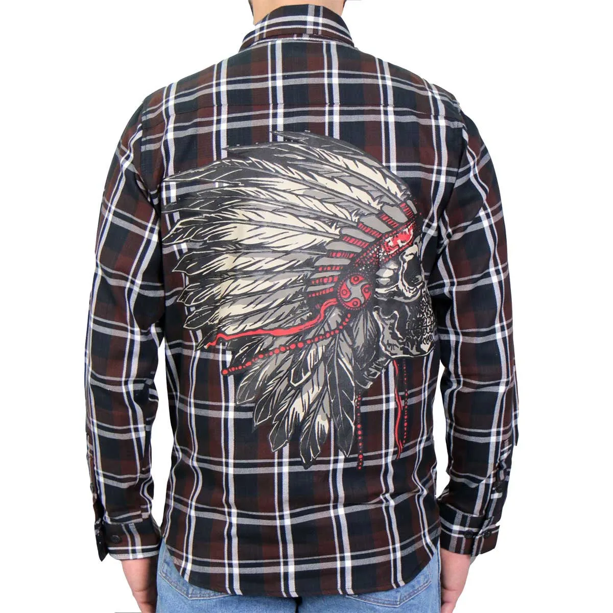 Hot Leathers FLM2109 Men's Headdress Flannel Long Sleeve Shirt