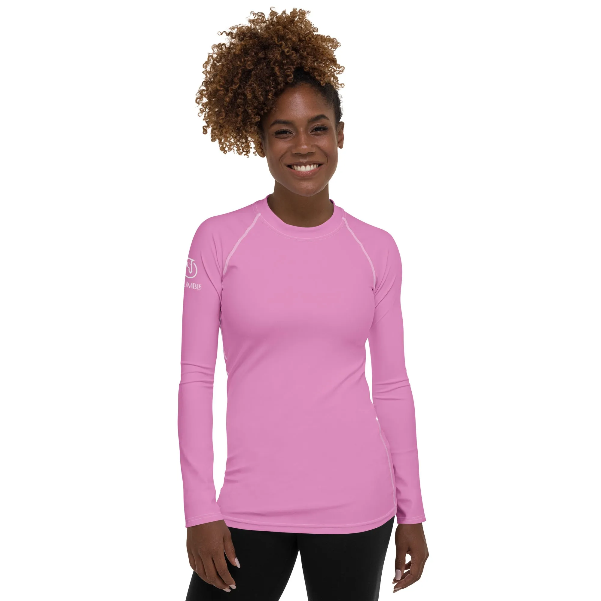 Humble Sportswear™ Melrose Pink Sports Rash Guard