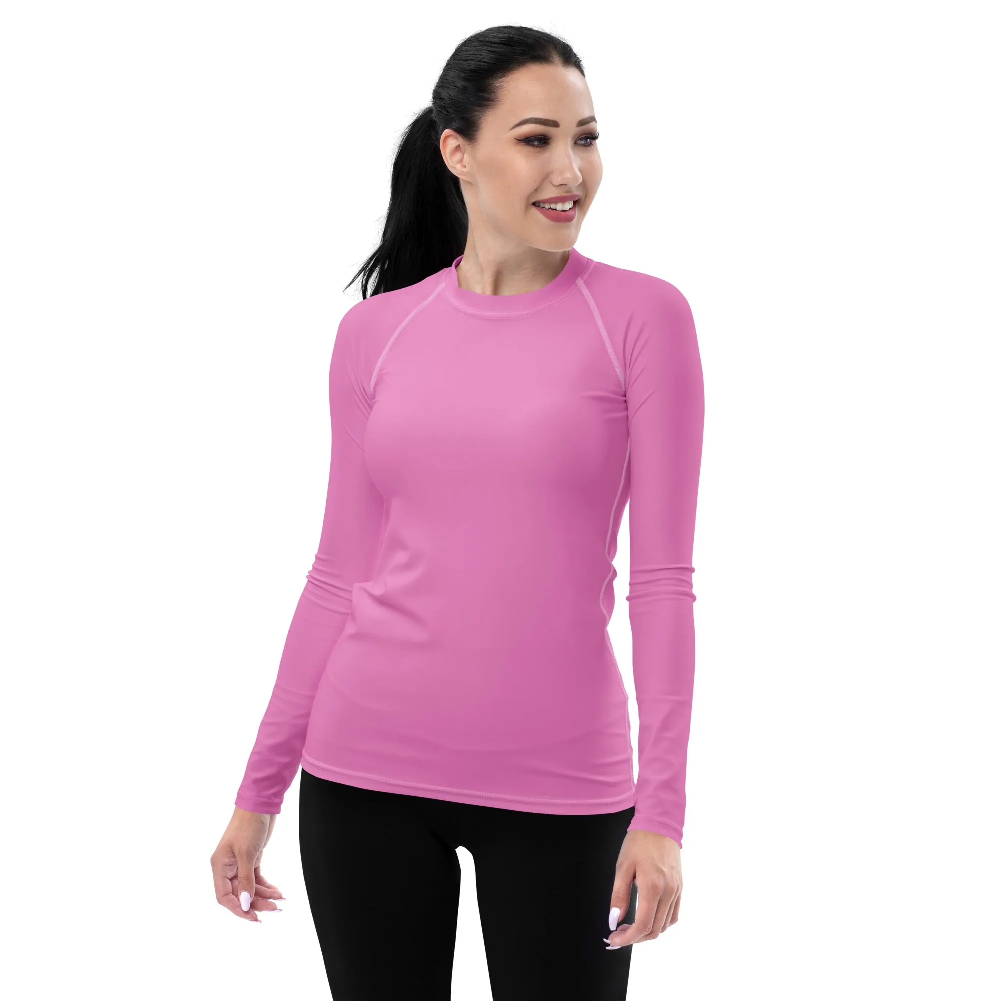 Humble Sportswear™ Melrose Pink Sports Rash Guard