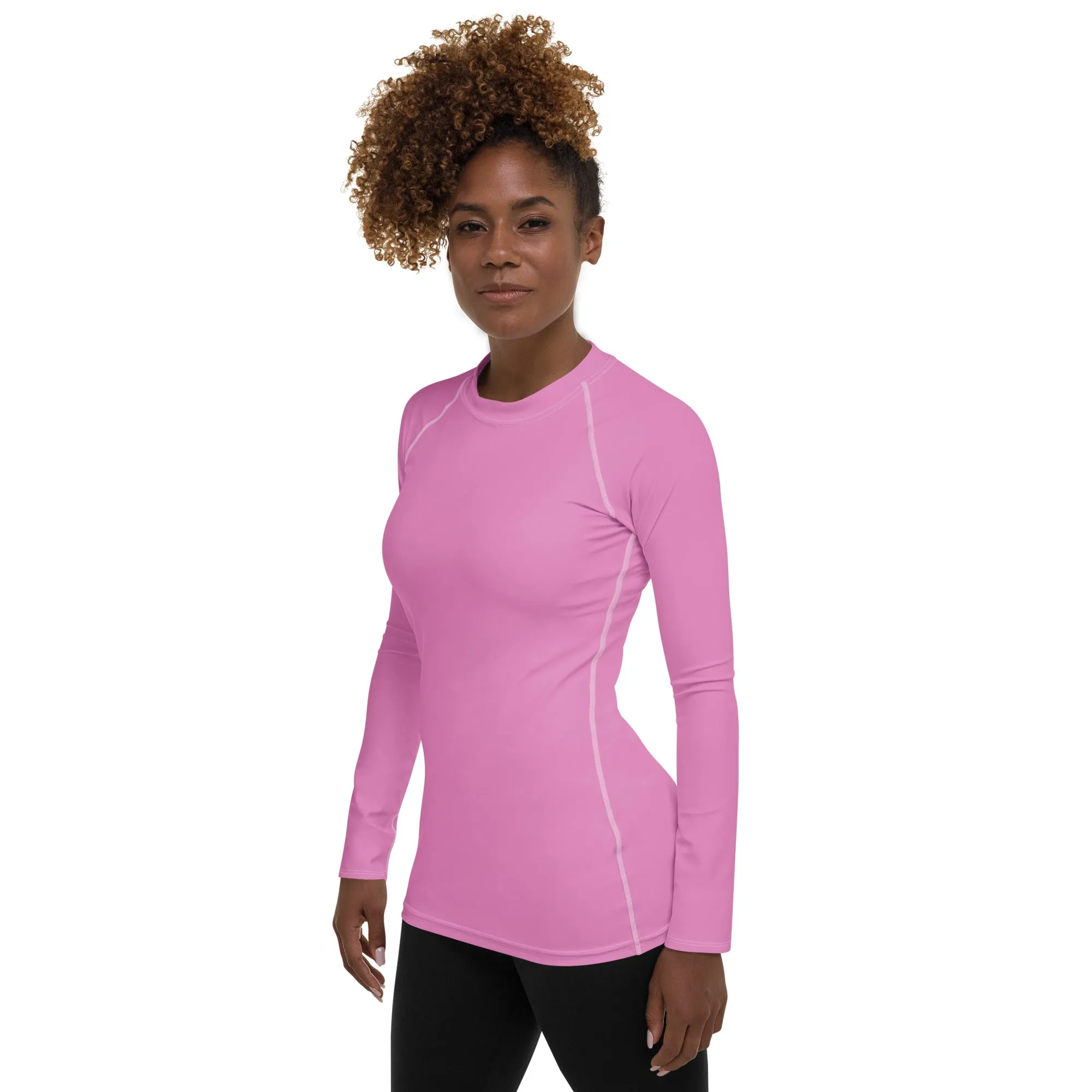 Humble Sportswear™ Melrose Pink Sports Rash Guard