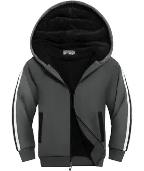 Kid's Sports Fleece Lining Zipper Hoodie-ZPK006202