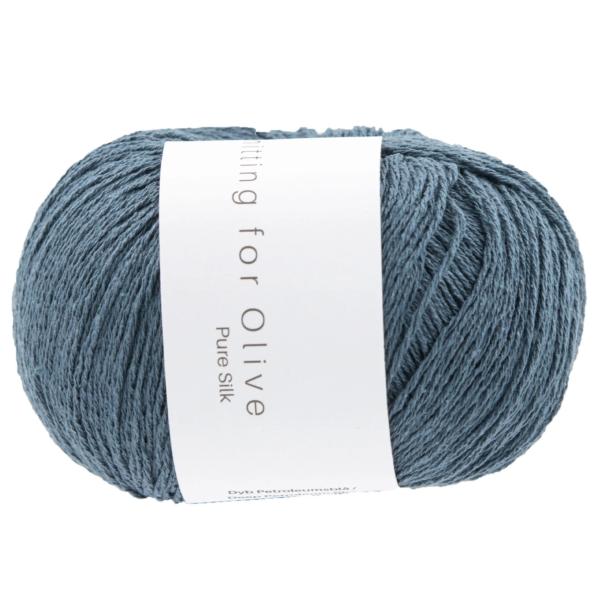 Knitting for Olive Pure Silk Yarn - Deep Petroleum Blue