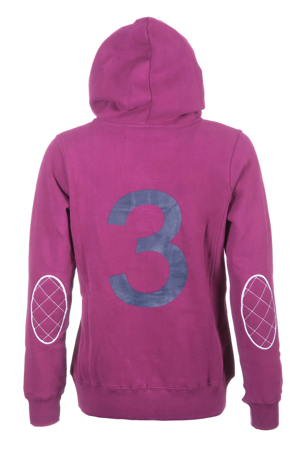 Ladies Button Neck Hoody