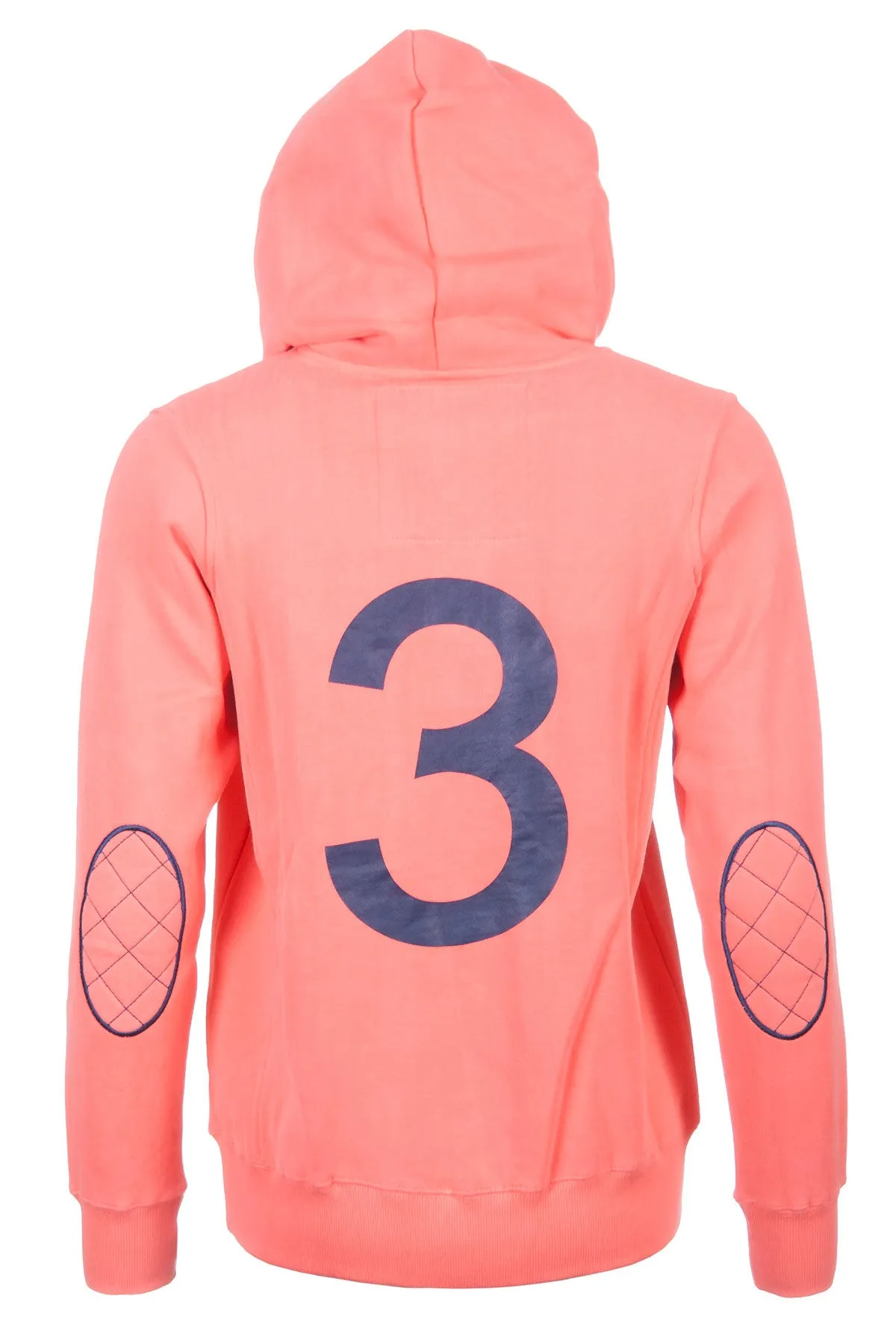 Ladies Button Neck Hoody