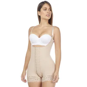 Liposuction Post-Surgery Faja with Removable Thong, High Compression & Short Length MariaE 9334