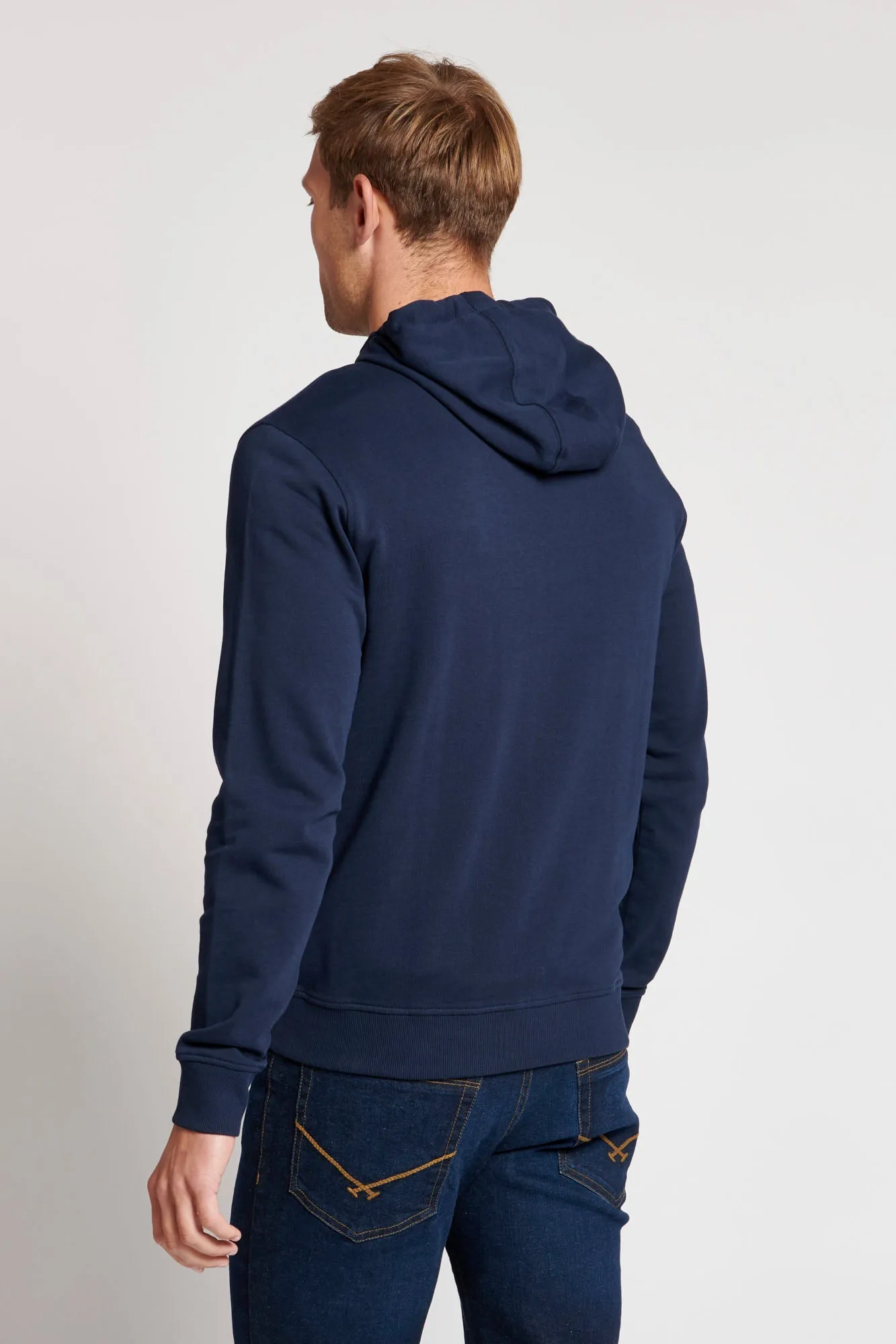 Mens Rider Hoodie in Navy Blue