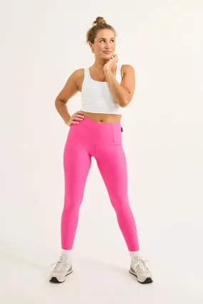 Performance Tummy Control High Waisted Leggings - Candy Pink