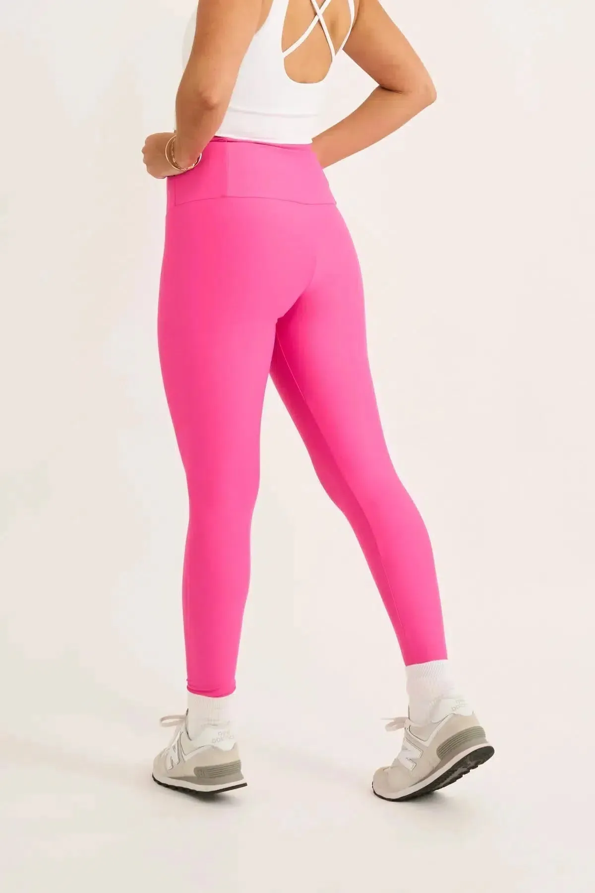 Performance Tummy Control High Waisted Leggings - Candy Pink