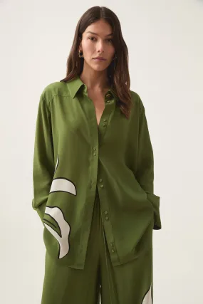 Planetary Silk Oversized Shirt