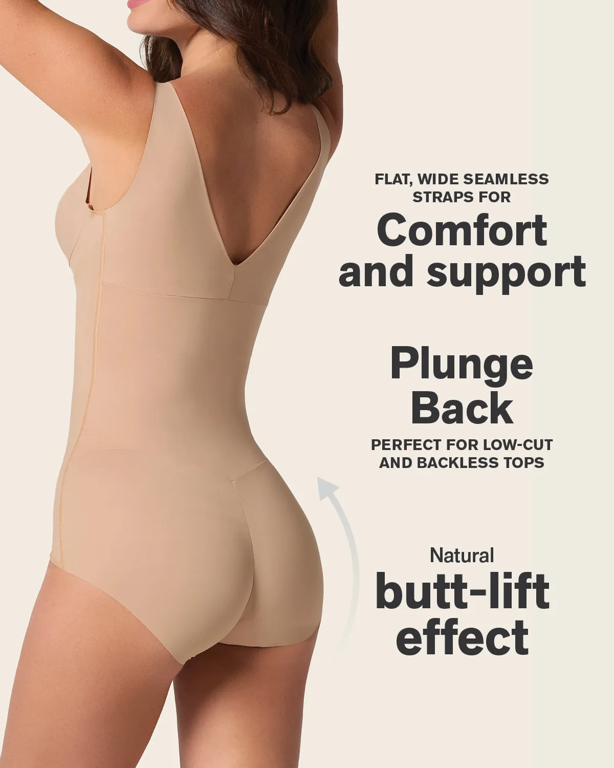 Plunge Back Classic Sculpting Body Shaper