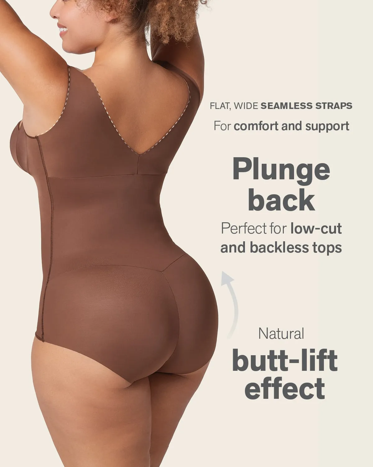 Plunge Back Classic Sculpting Body Shaper