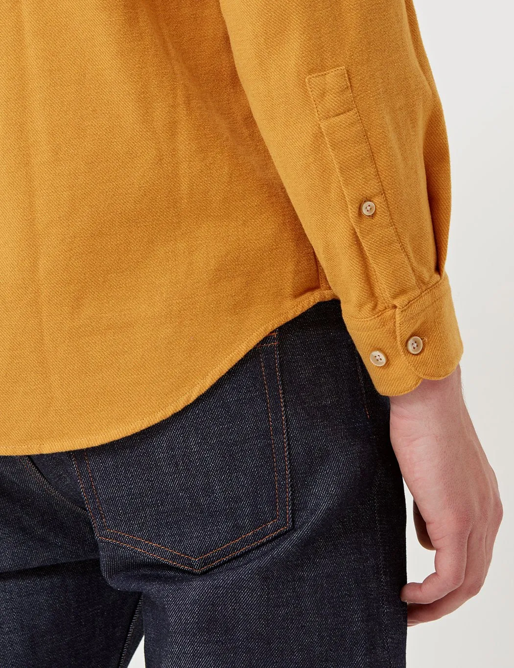 Portuguese Flannel Teca Shirt - Mustard