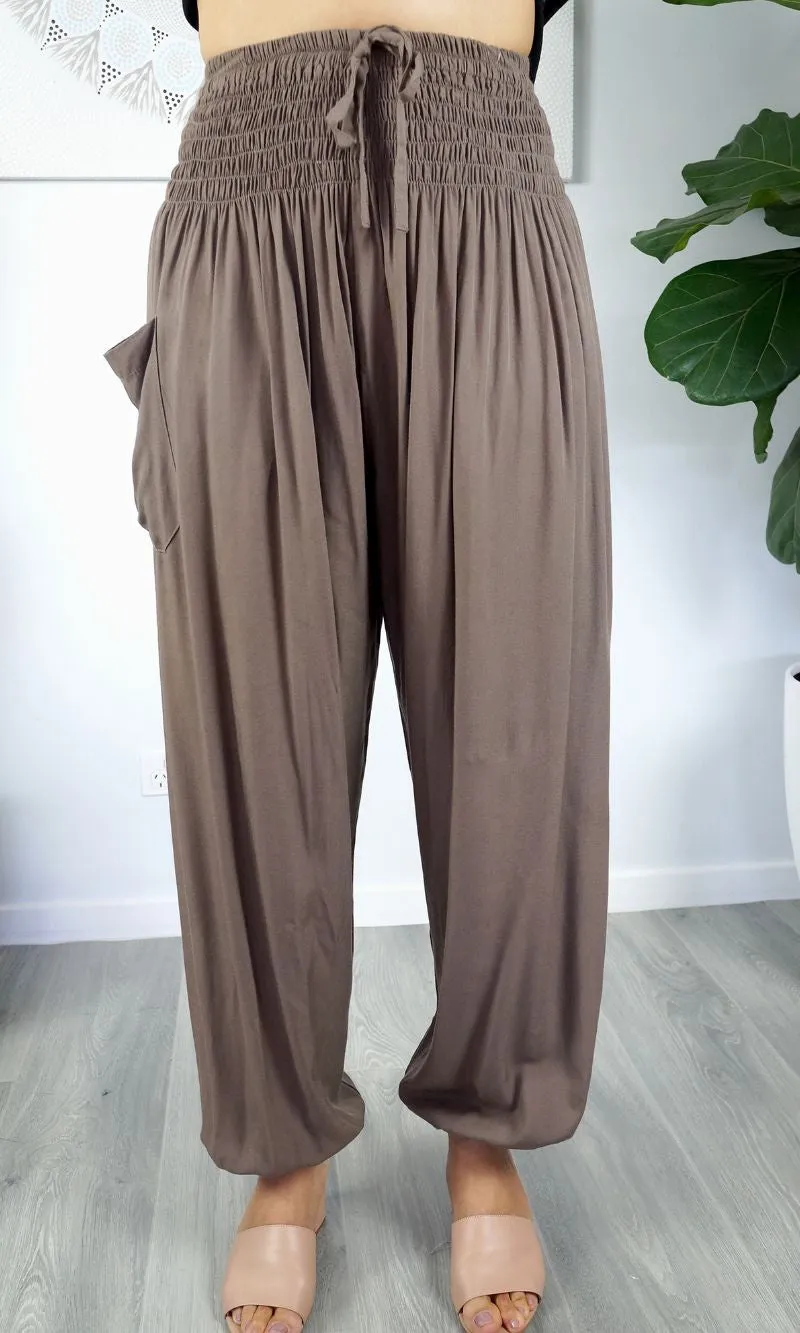 Rayon Pant Harem Plain, More Colours