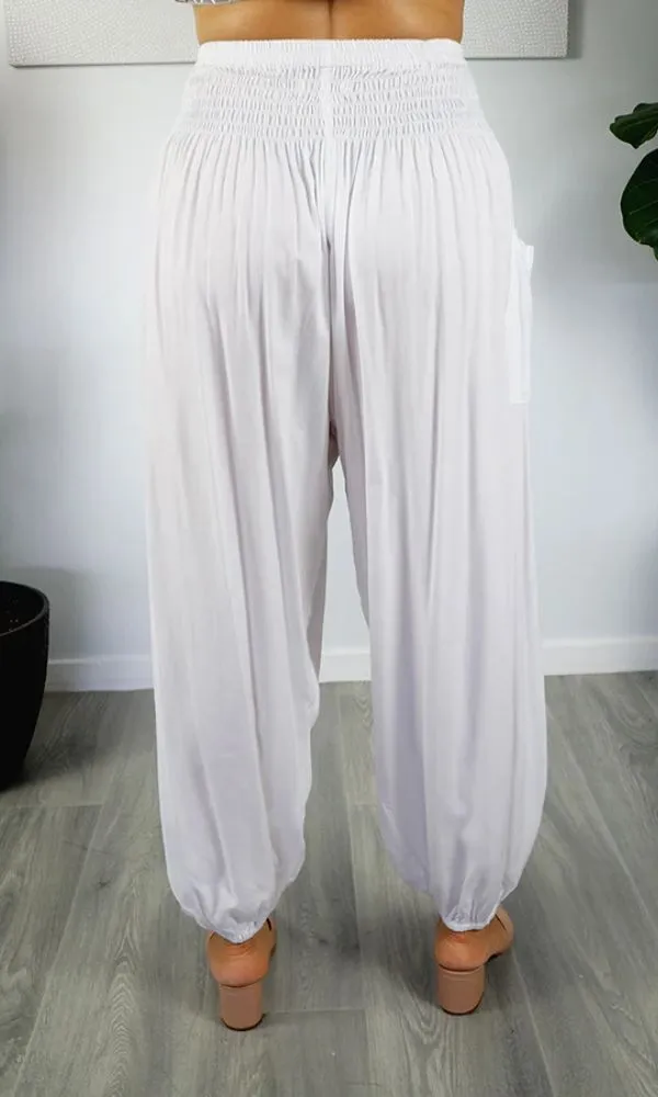 Rayon Pant Harem Plain, More Colours