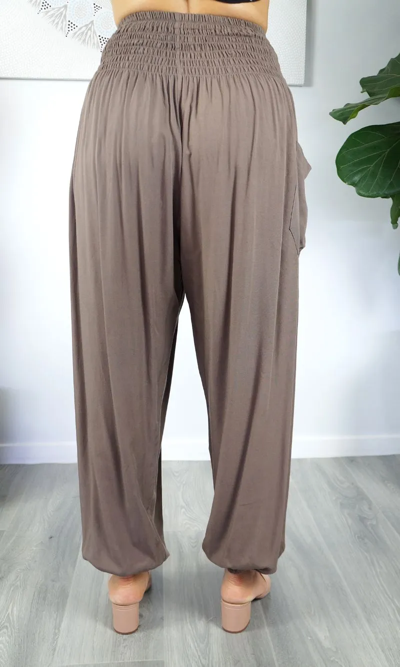 Rayon Pant Harem Plain, More Colours