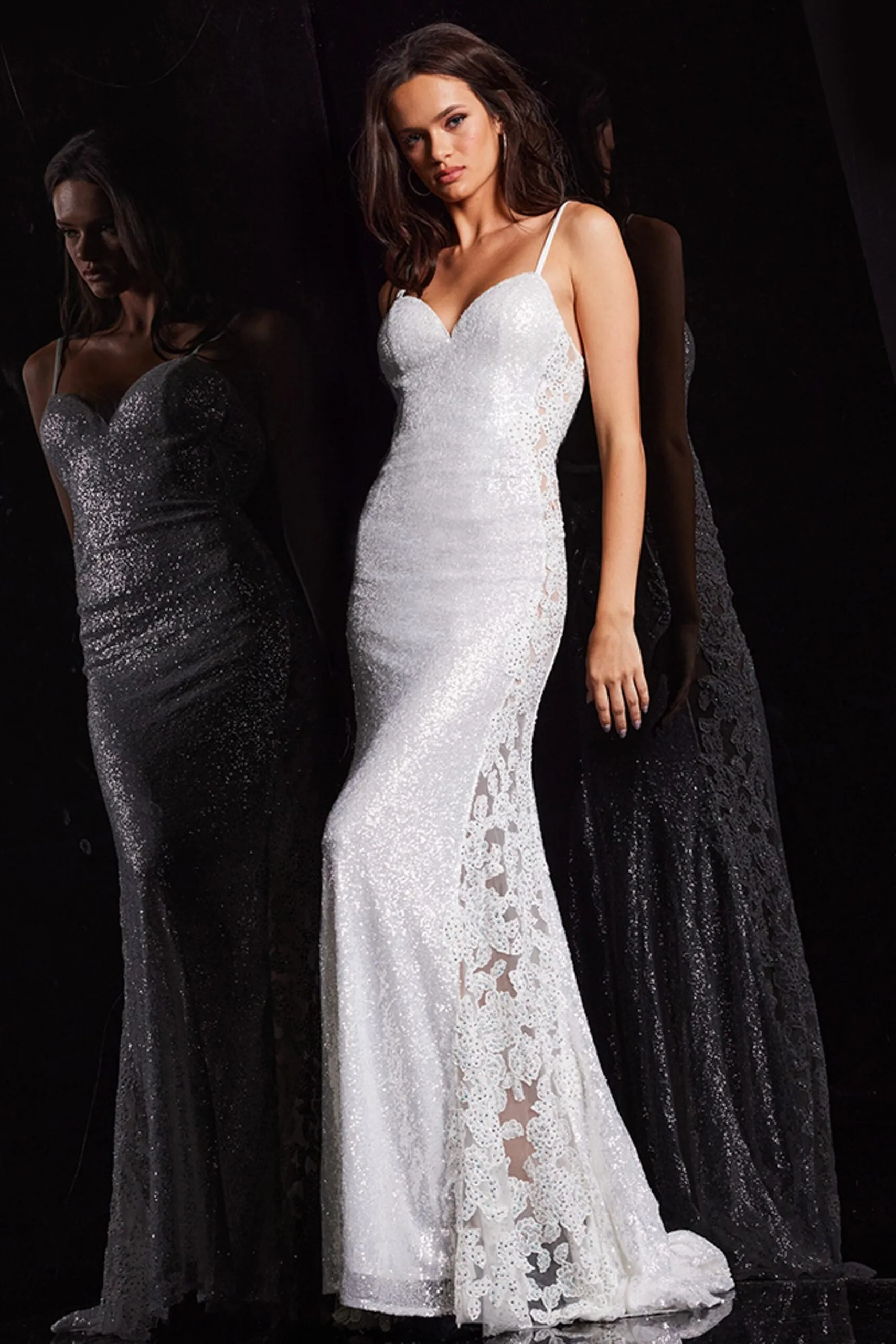 Sequin Fitted Sleeveless Gown by Jovani 37648