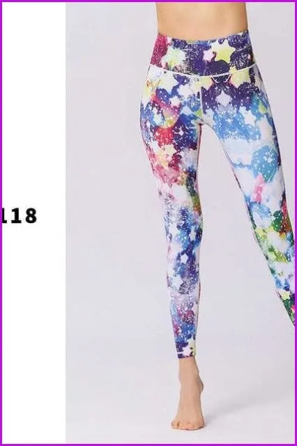 Stretched Leggings Sports Running Gym Pants DE131