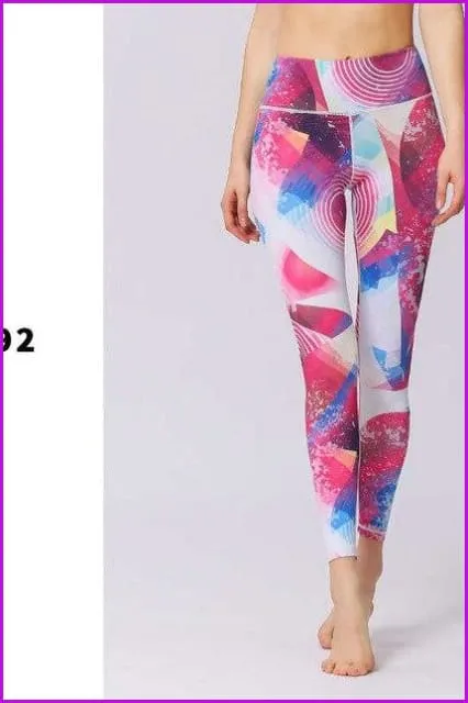 Stretched Leggings Sports Running Gym Pants DE131