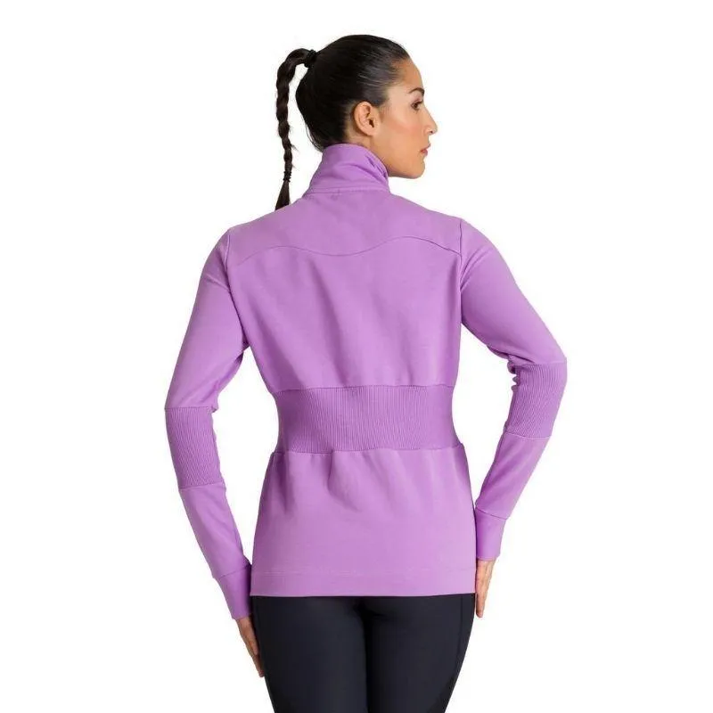 WOMEN'S RIB INSERT FULL ZIP JACKET